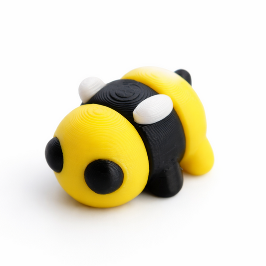 Bee flexi figure, 3D printed by Printies