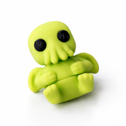 Cthulhu flexi figure, 3D printed by Printies