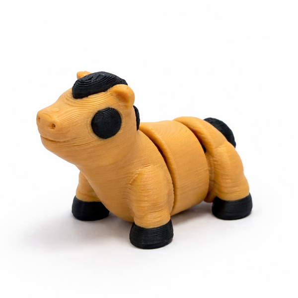 Horse flexi figure, 3D printed by Printies