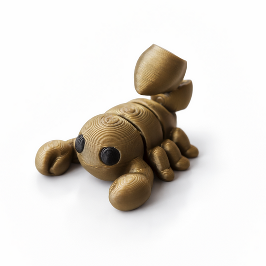 Scorpion flexi figure, 3D printed by Printies
