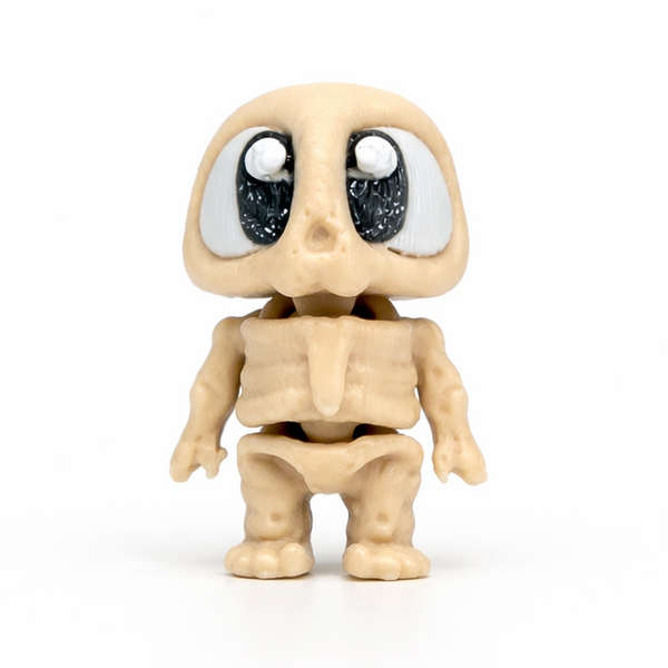 Skeleton flexi figure, 3D printed by Printies