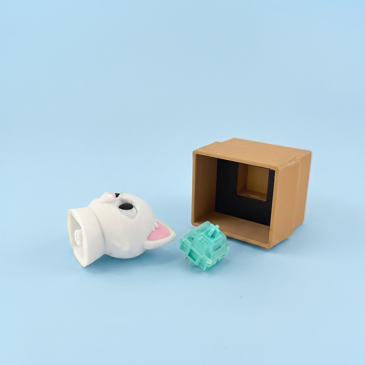Box Cat clicker parts with mechanical switch