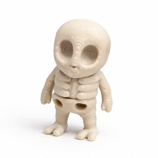 Alien Skeleton flexi figure, 3D printed by Printies