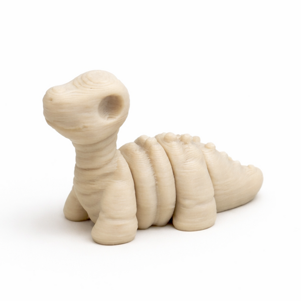Brontosaurus Skeleton flexi figure, 3D printed by Printies