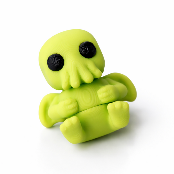Cthulhu flexi figure, 3D printed by Printies