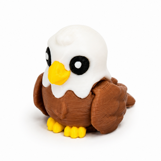 Eagle flexi figure, 3D printed by Printies