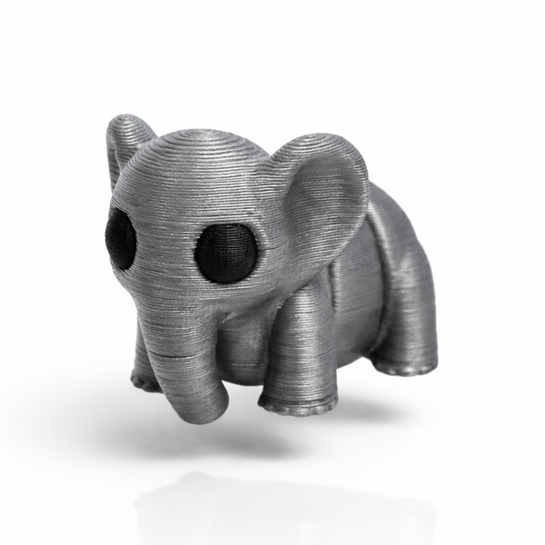 Elephant flexi figure, 3D printed by Printies