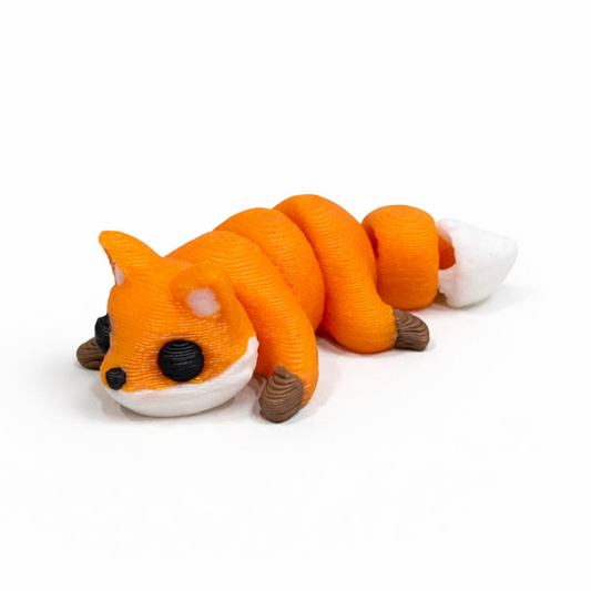 Fox flexi figure, 3D printed by Printies