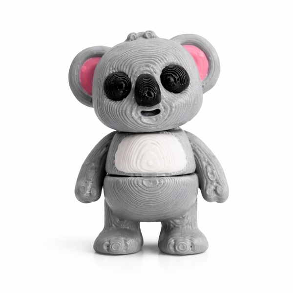 Koala flexi figure, 3D printed by Printies