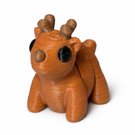 Reindeer flexi figure, 3D printed by Printies