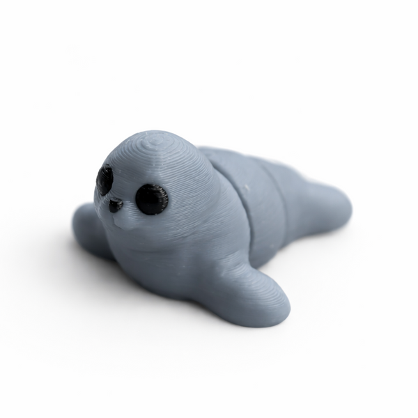 Seal flexi figure, 3D printed by Printies