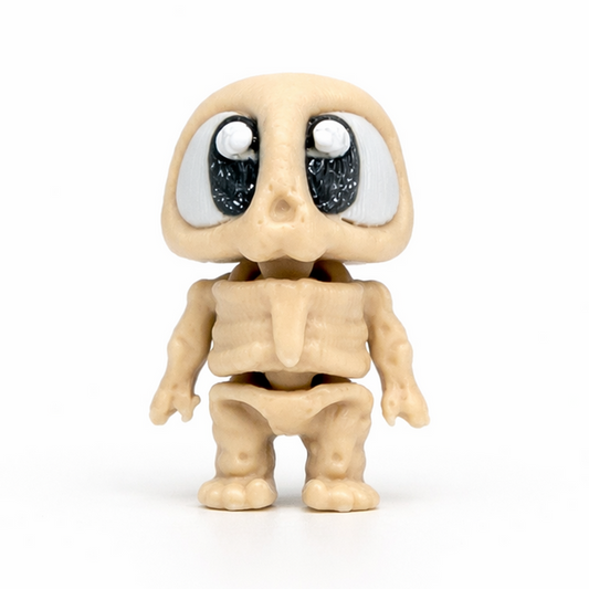 Skeleton flexi figure, 3D printed by Printies