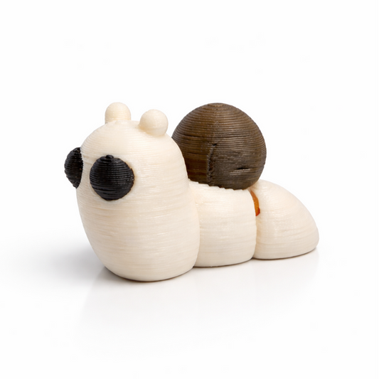 Snail flexi figure, 3D printed by Printies