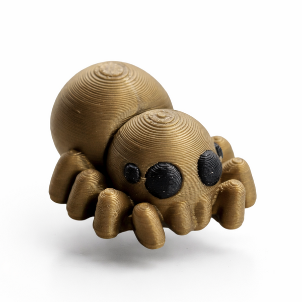 Spider flexi figure, 3D printed by Printies