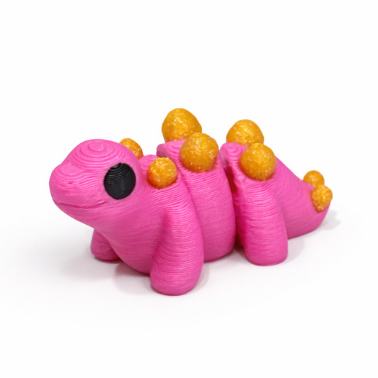 Stegosaurus flexi figure, 3D printed by Printies