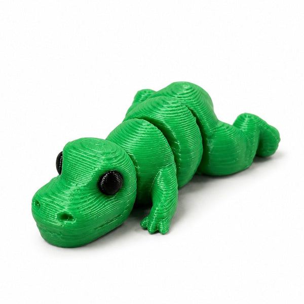 T-Rex flexi figure, 3D printed by Printies