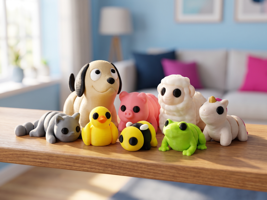 Home Mob group photo — pets, farm friends and garden critters